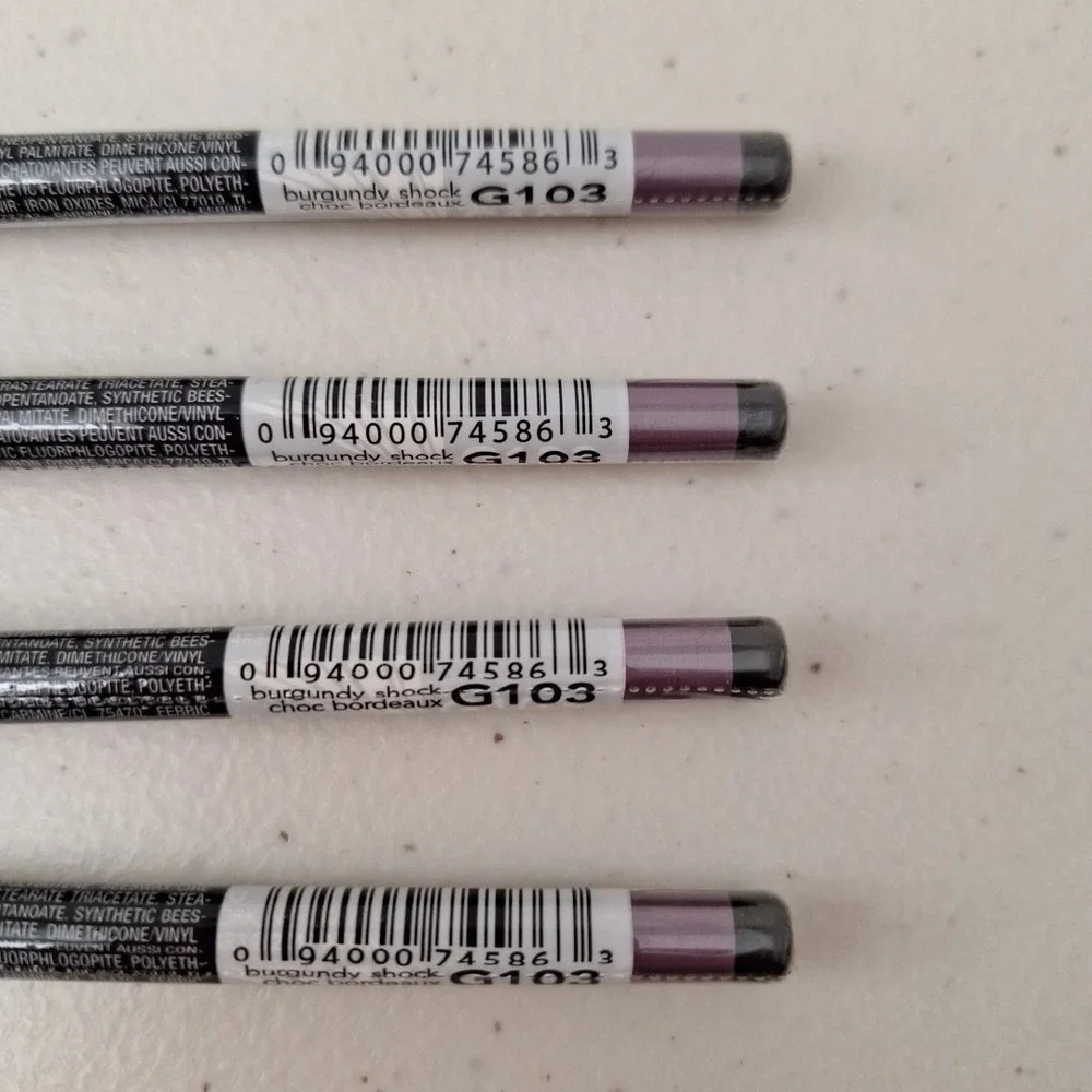 4 Set AVON GLIMMERSTICKS CHROMES EYE LINER - Burgundy Shock - G103 - New Sealed